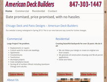 Tablet Screenshot of americandeckbuilders.com